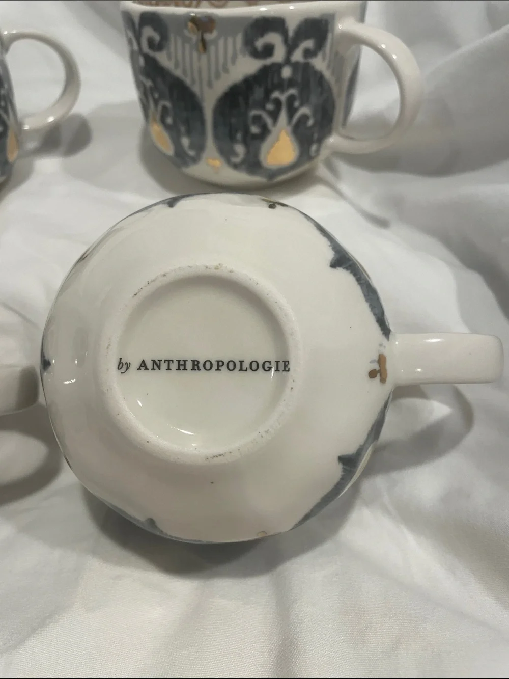 Set of 4 Anthropologie Tanja Mugs